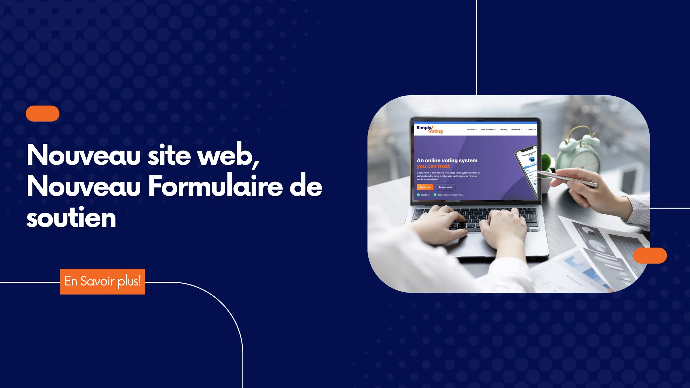 Nouveau site Web, nouveau formulaire de soutien